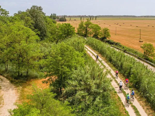 Beautiful cycling routes near Roan camping Rimini Family Village.