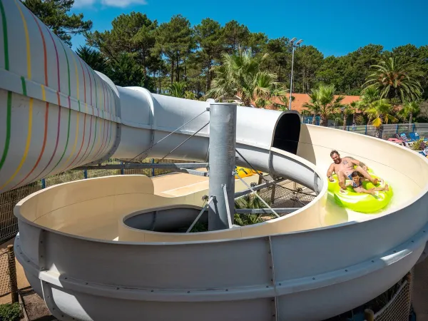 A water slide at Roan camping Le Vieux Port.