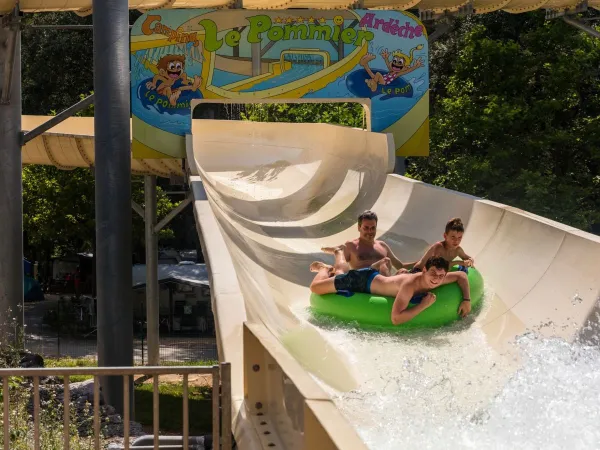 Slide fun at Roan camping Le Pommier.