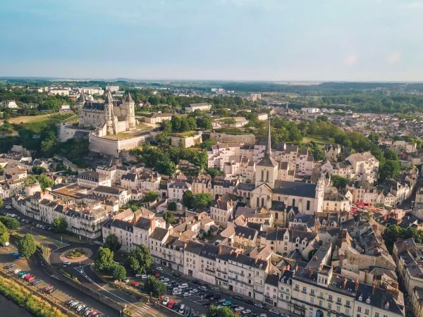 Historic Saumur, near Roan camping Domaine de la Brèche.