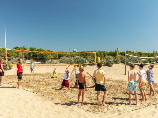 Beach volleyball at Roan camping Ca'Savio.