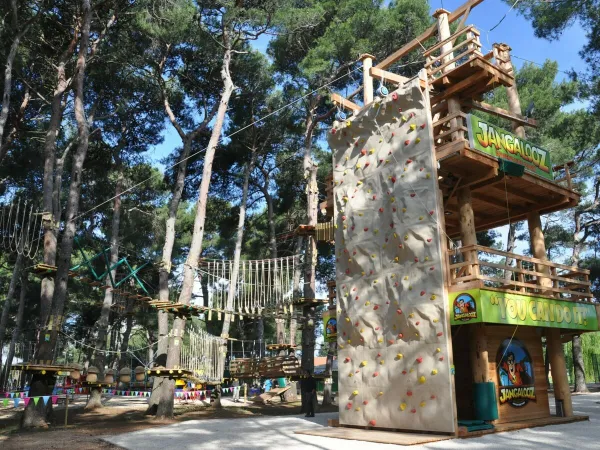 Climbing park at Roan camping Bi Village.