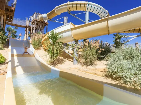 Water slides at Roan camping Serignan Plage.