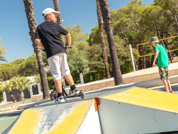 Skate track at Roan camping La Baume.