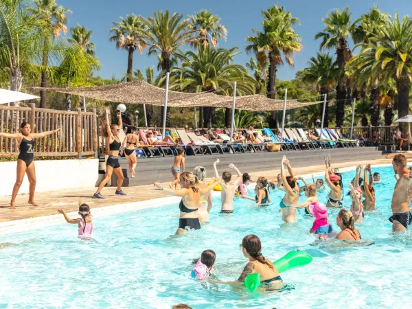 Aquagym at Roan camping La Baume.