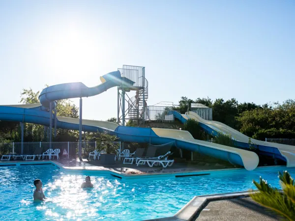 Some swimming pools at Roan camping du Latois.