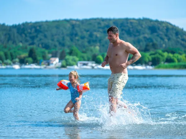 Water fun at Roan camping Lido Verbano.