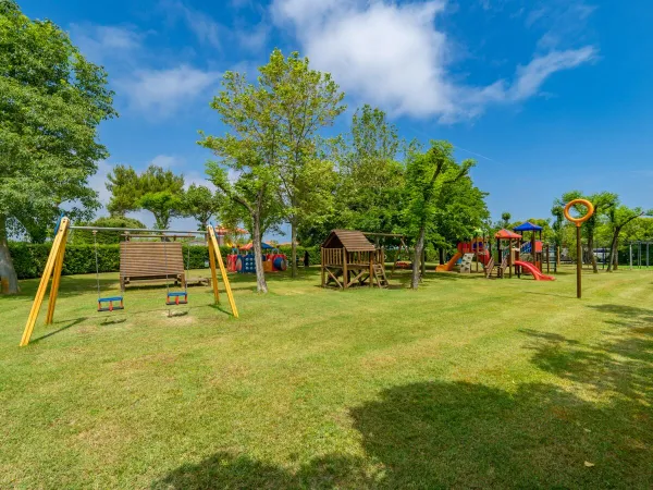 Nice playground at Roan camping Rubicone.