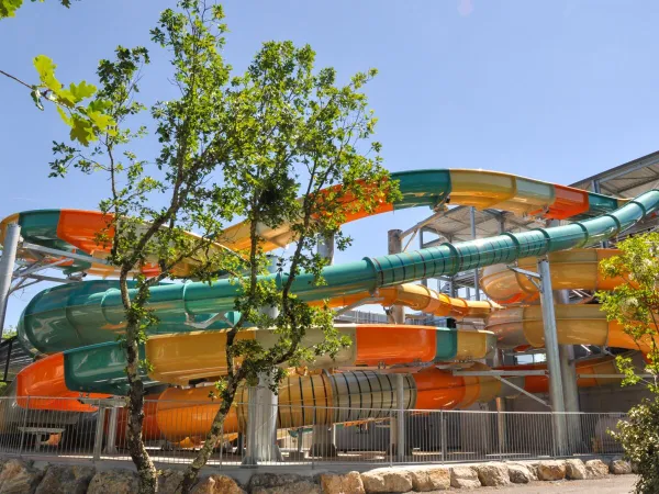 Water slides at Roan camping Le Ranc Davaine.