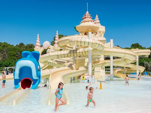 Castle slides at Roan camping Le Capanne.