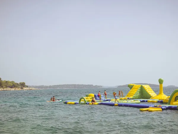 Water jumping cushion at Roan camping Zelena Laguna.