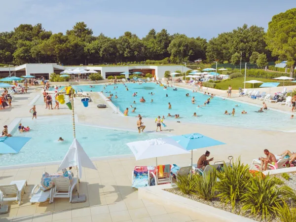 Pool complex at Roan camping Stella Maris.