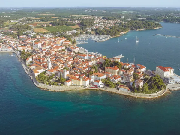 Overview of the town of Novigrad, Croatia.