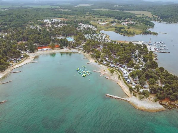 Overview photo at Roan camping Valkanela.