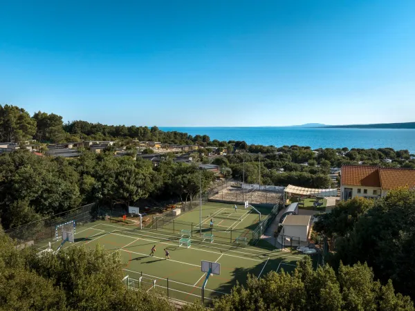 Multisport grounds at Roan camping Krk Camping Resort.