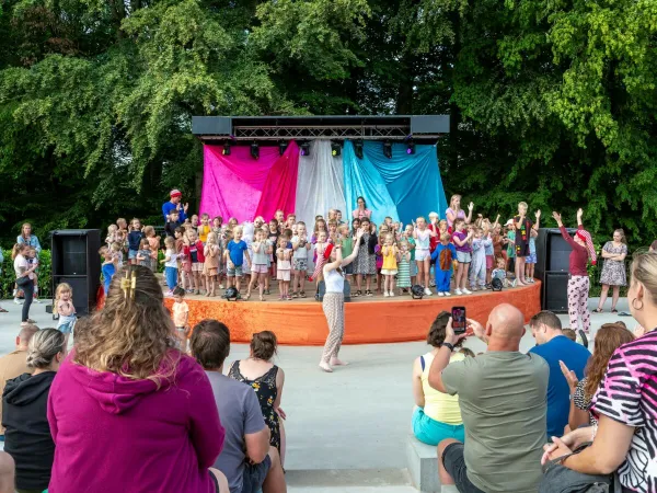 Mini disco at Roan camping hu Birkelt village.