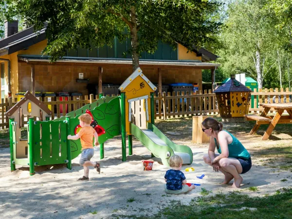 Small playground at Roan camping Birkelt.