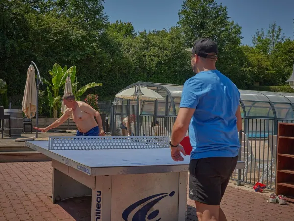 Table tennis at Roan camping Le Chêne Gris.