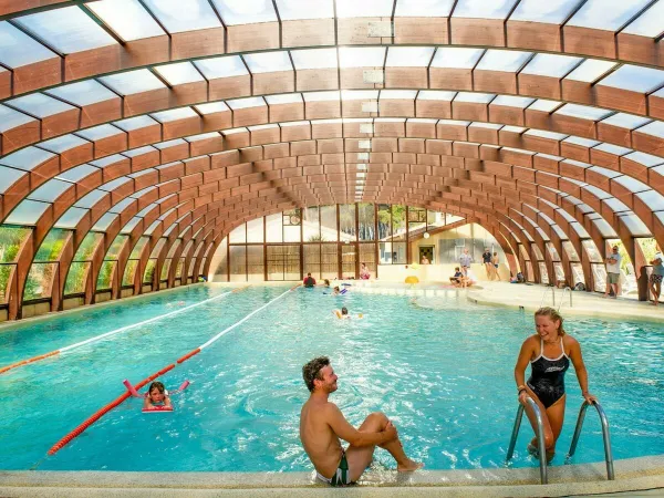 Indoor pool at Roan campsite Atlantic Club Montalivet.
