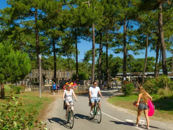 Cycling around Roan camping Atlantic Montalivet.