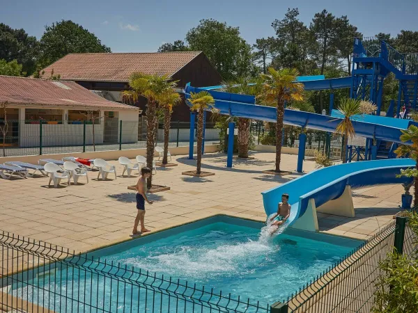 Water slide at Roan camping La Clairière.