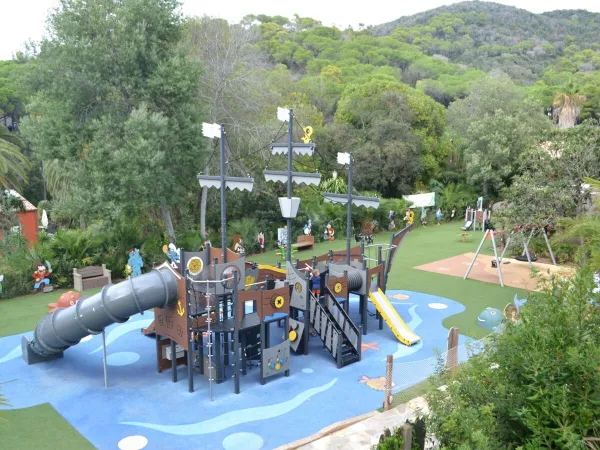 quiet playground at Roan camping Rosselba.