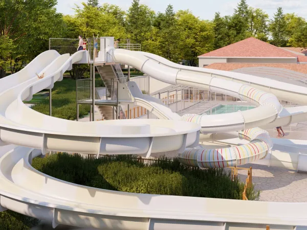 Impression of the new slides at Roan camping Mayotte Vacances.