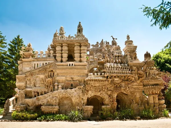 Palais Idéal du Facteur Cheval near Roan camping Château de Galaure.