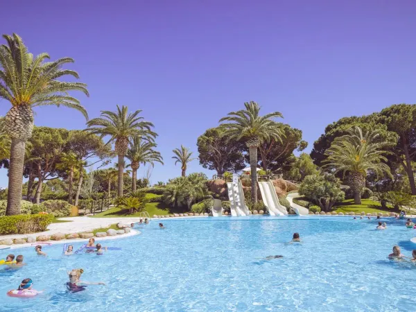 Beautiful pool complex at Roan campsite Playa Montroig.