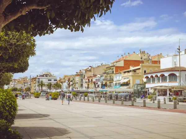 Boulevard Cambrils near Roan campsite Playa Montroig.