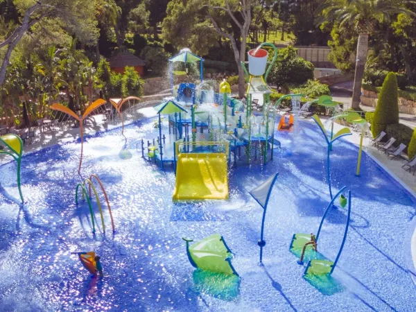 Water playground at Roan camping Playa Montroig.