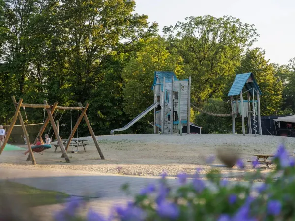 Outdoor play and water garden at Roan camping de Twee Bruggen.