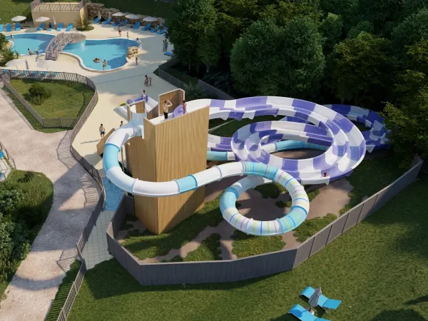 New in 2025: fast slide and racing track at Roan campsite Saint Avit Loisirs.