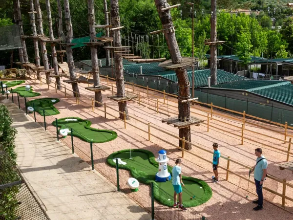 Mini golf at Roan camping hu Norcenni Girasole village.