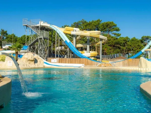 Slides at Roan campsite Atalantic Club Montalivet