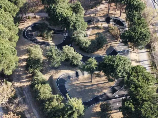 Pumptrack track at Roan campsite Atlantic club Montalivet.