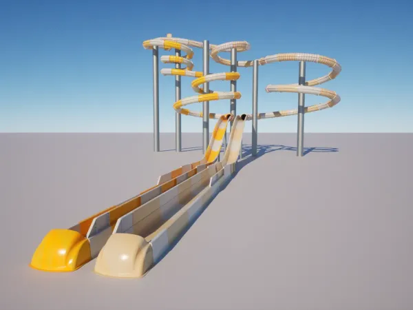 Addition of two new spectacular slides in 2025 at Roan camping Le Pommier.