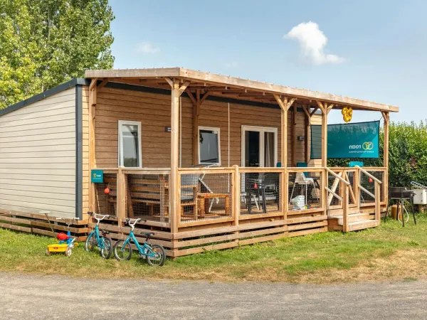 Luxury mobile home at Roan campsite Le Domaine de Beaulieu.