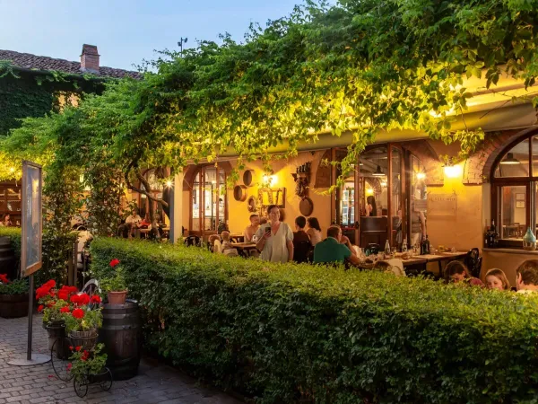 A la carte restaurant at Roan camping hu Norcenni Girasole village.
