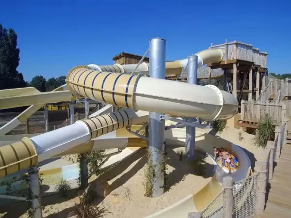 Quick slides at Roan camping Le Serignan Plage.