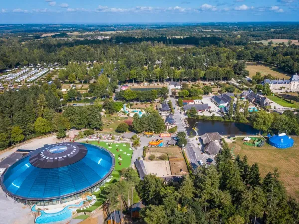 Overview Roan camping Le Domaine des Ormes.