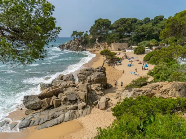 The beach at Roan camping Internacional de Calogne.