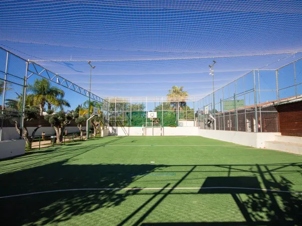The sports field at Roan campsite Alannia Els Prats.