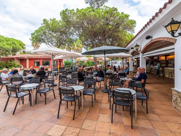 Terrace at Roan camping Bella Terra.