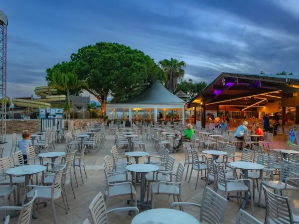 Terrace at Roan campsite Arinella Bianca.