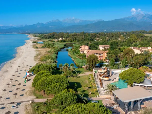 Overview of Roan campsite Arinella Bianca in Corsica.