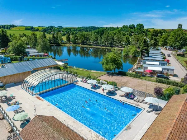 Semi Olympic pool at Roan campsite Domaine des Bans.