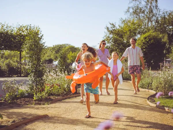 Family on holiday with Roan.