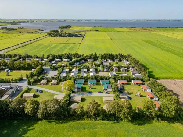Aerial view of Marvilla Parks Friesse Meren campsite.