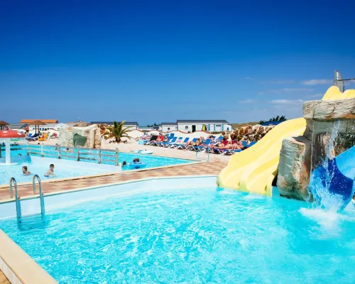 Swimming pool at Roan camping La Dune Des Sables.